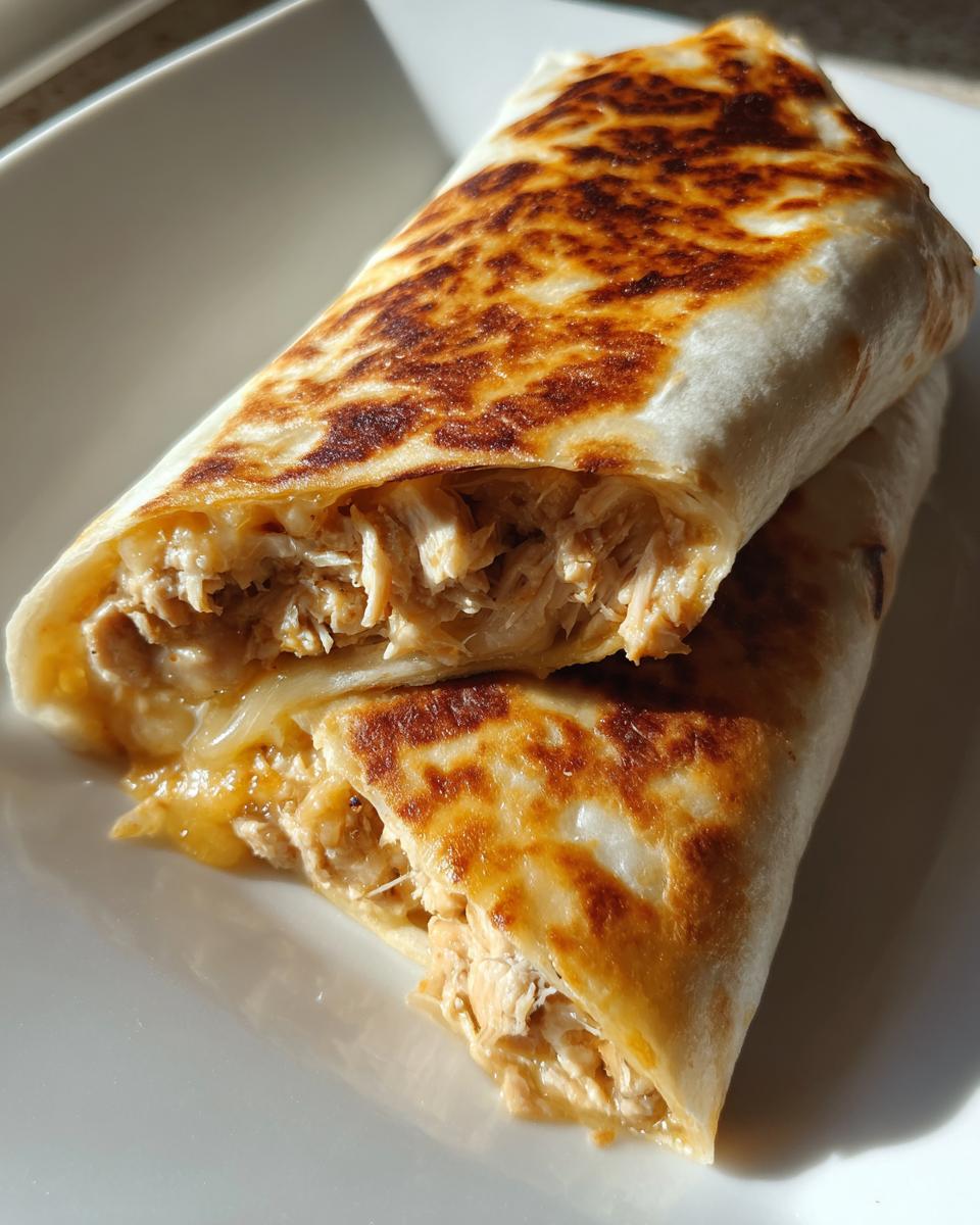 Cheesy Garlic Chicken Wraps - detail 2