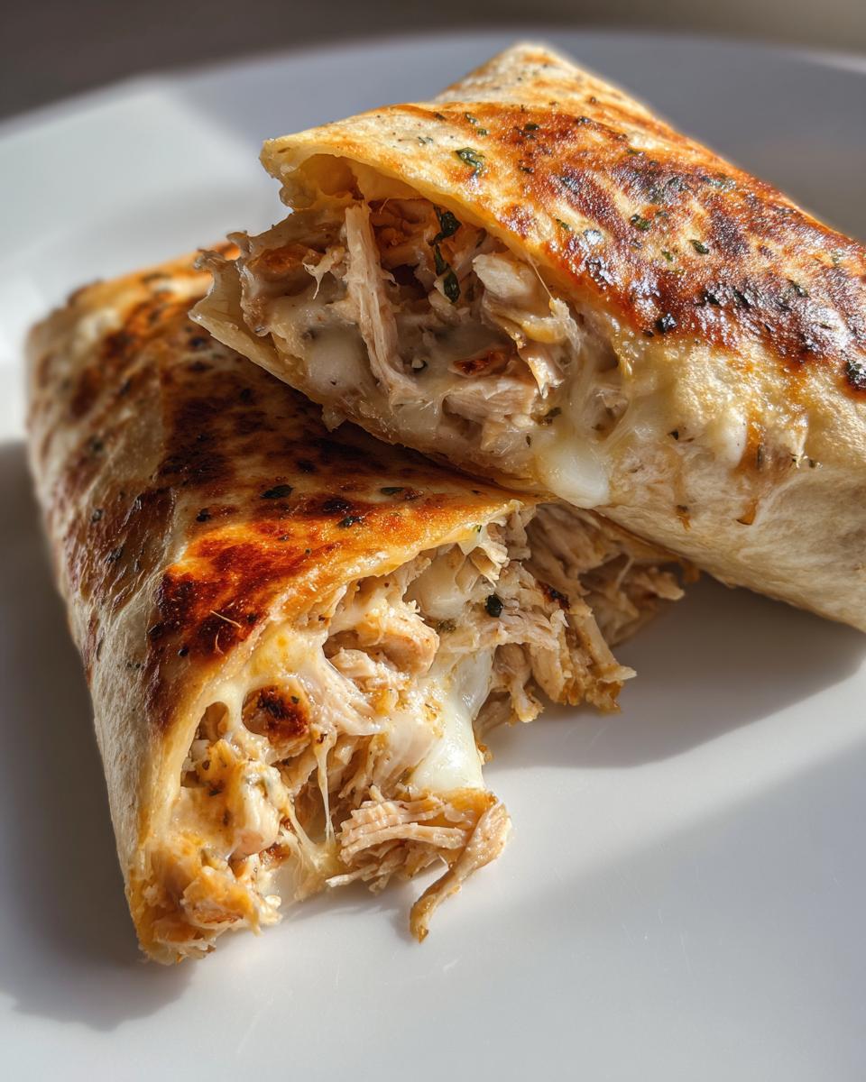 Cheesy Garlic Chicken Wraps - detail 4