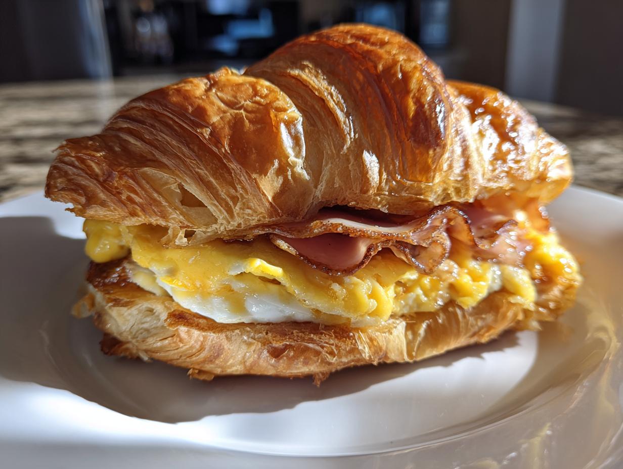 17-Minute Easy Croissant Breakfast Sandwiches You’ll Crave Daily