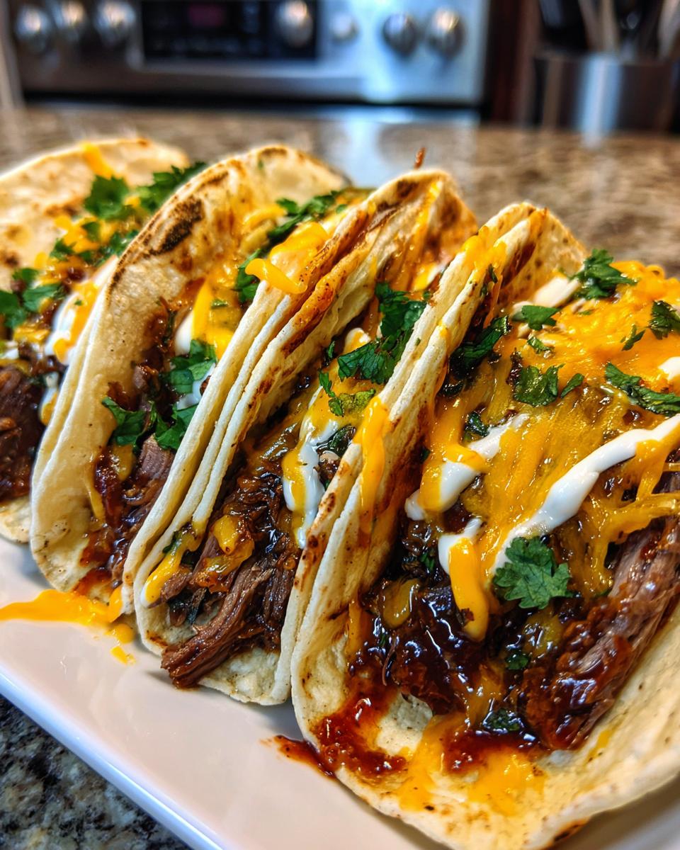 Garlic Butter Honey BBQ Beef Tacos - detail 2