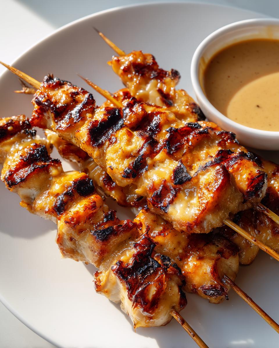 Grilled Thai Coconut Chicken Skewers - detail 1