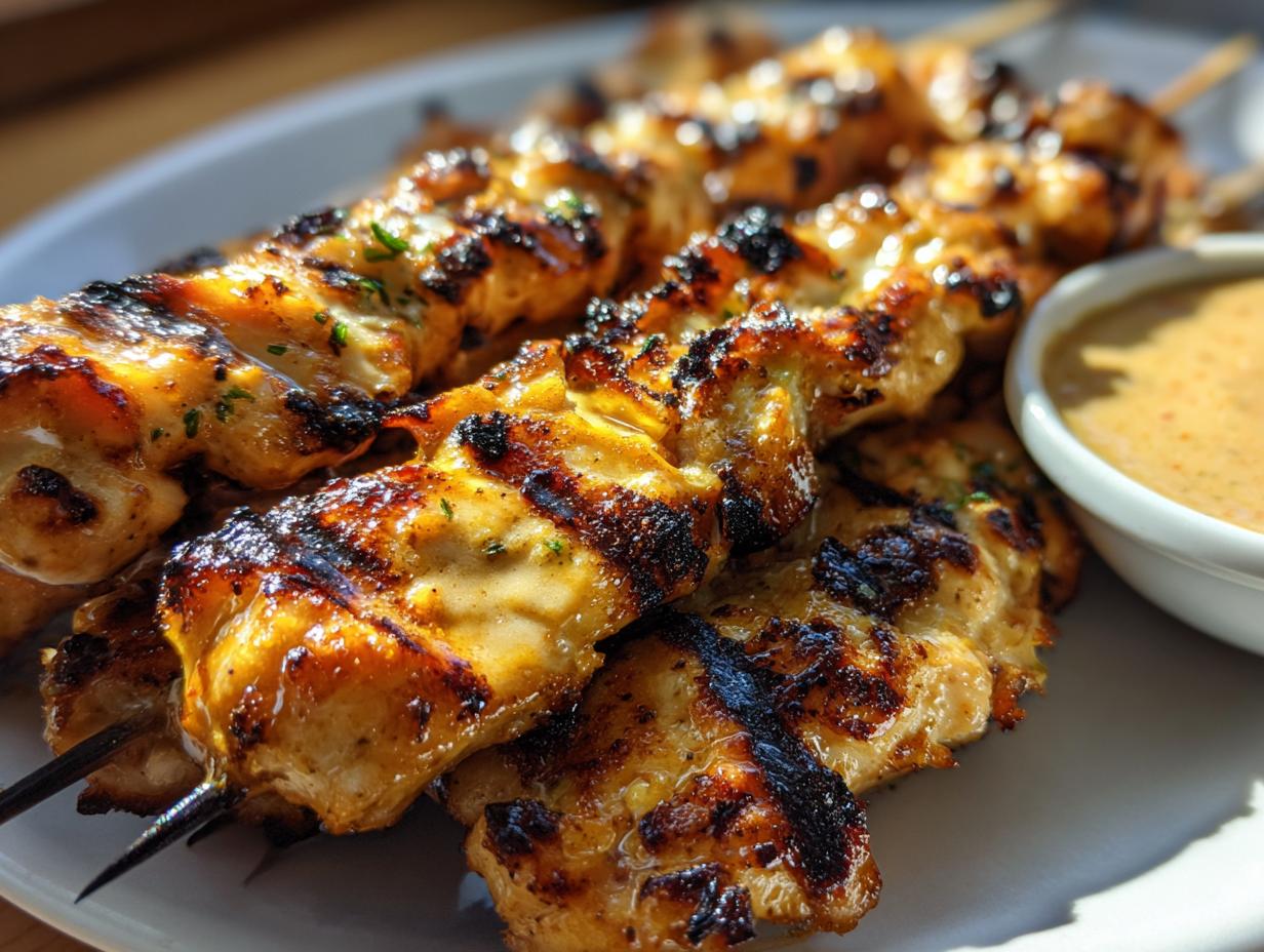 Irresistible Grilled Thai Coconut Chicken Skewers in 20 Minutes