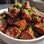 Honey Garlic Steak Bites