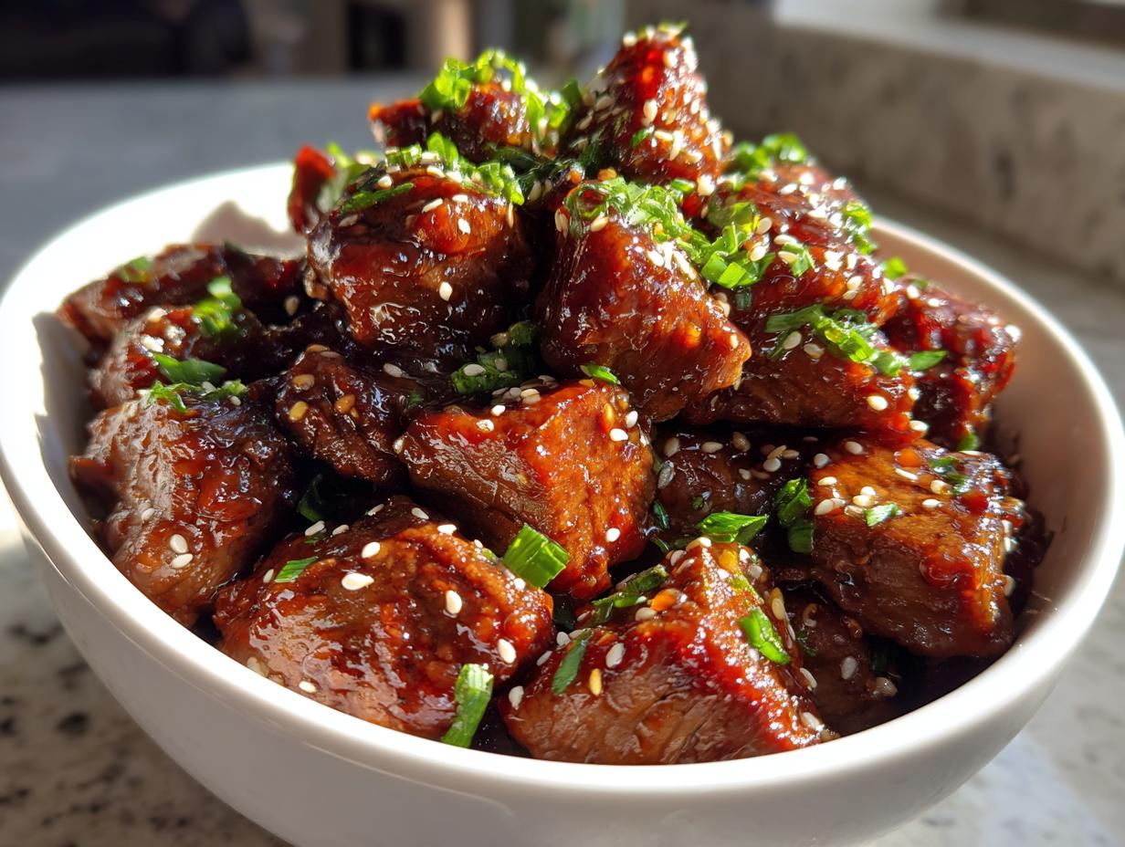 Irresistible Honey Garlic Steak Bites in Just 15 Minutes