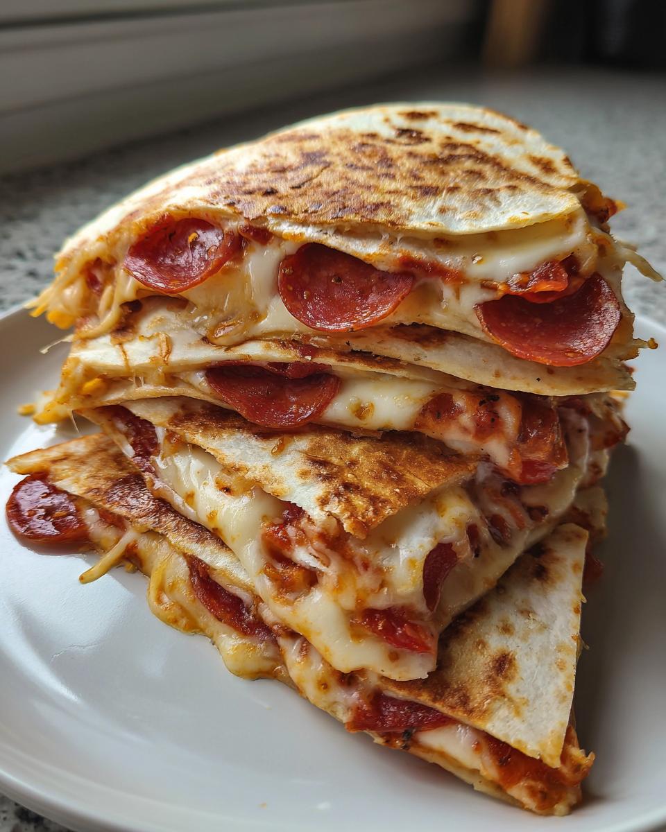 5-Ingredient Pizza Quesadillas - detail 2
