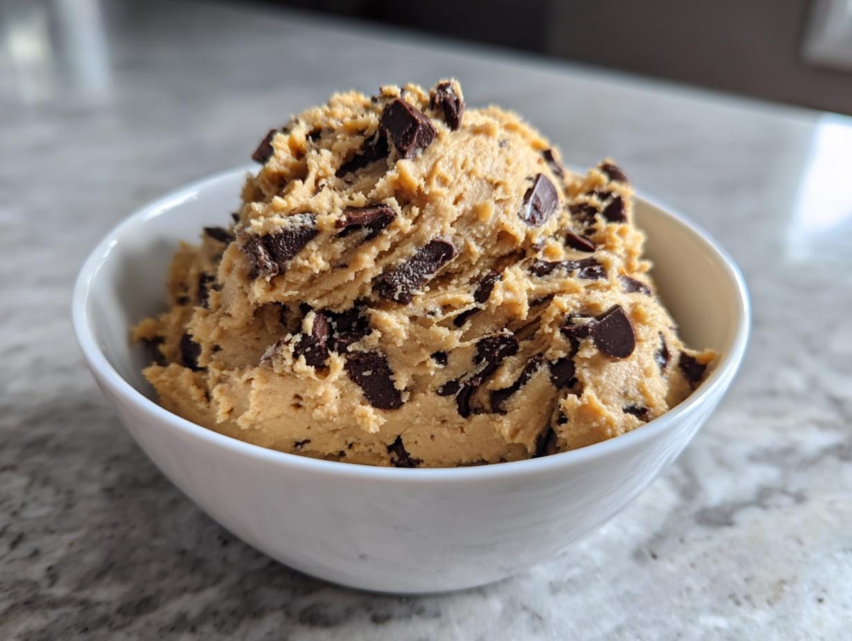 Best Low Calorie Chickpea Cookie Dough in 10 Minutes