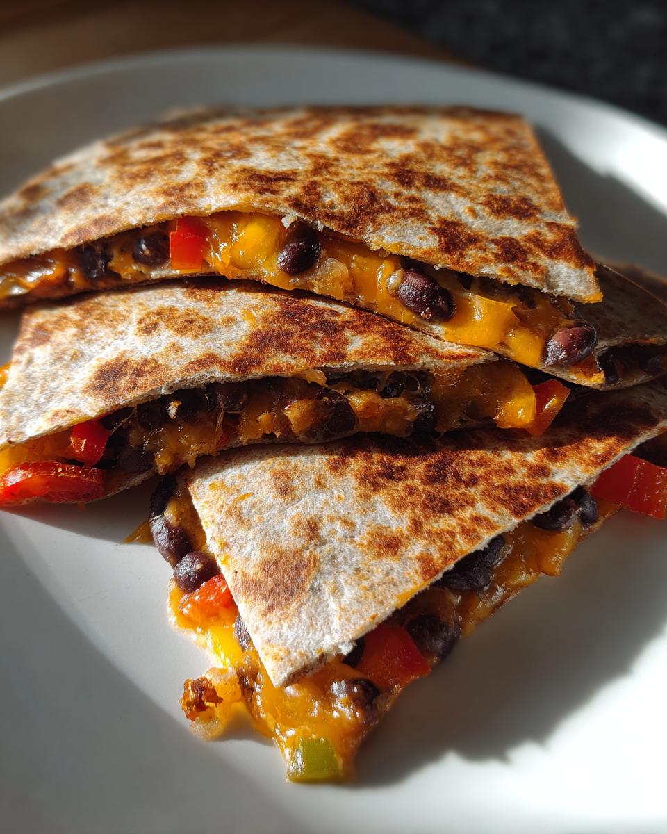 Black Bean Veggie Quesadilla - detail 2