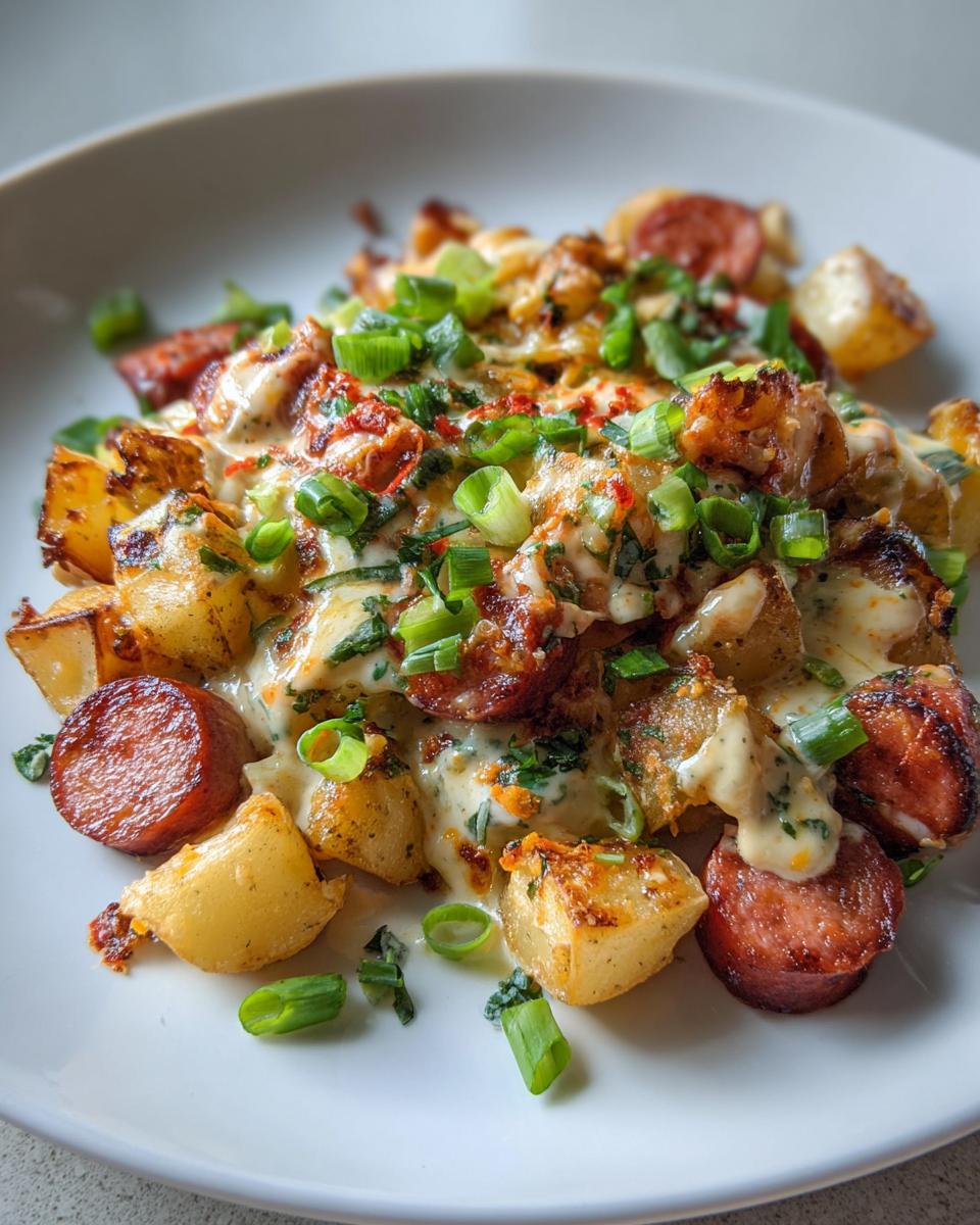 Cheesy Ranch Potatoes and Smoked Sausage - detail 4