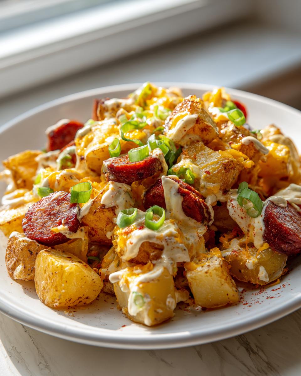 Cheesy Ranch Potatoes and Smoked Sausage - detail 5