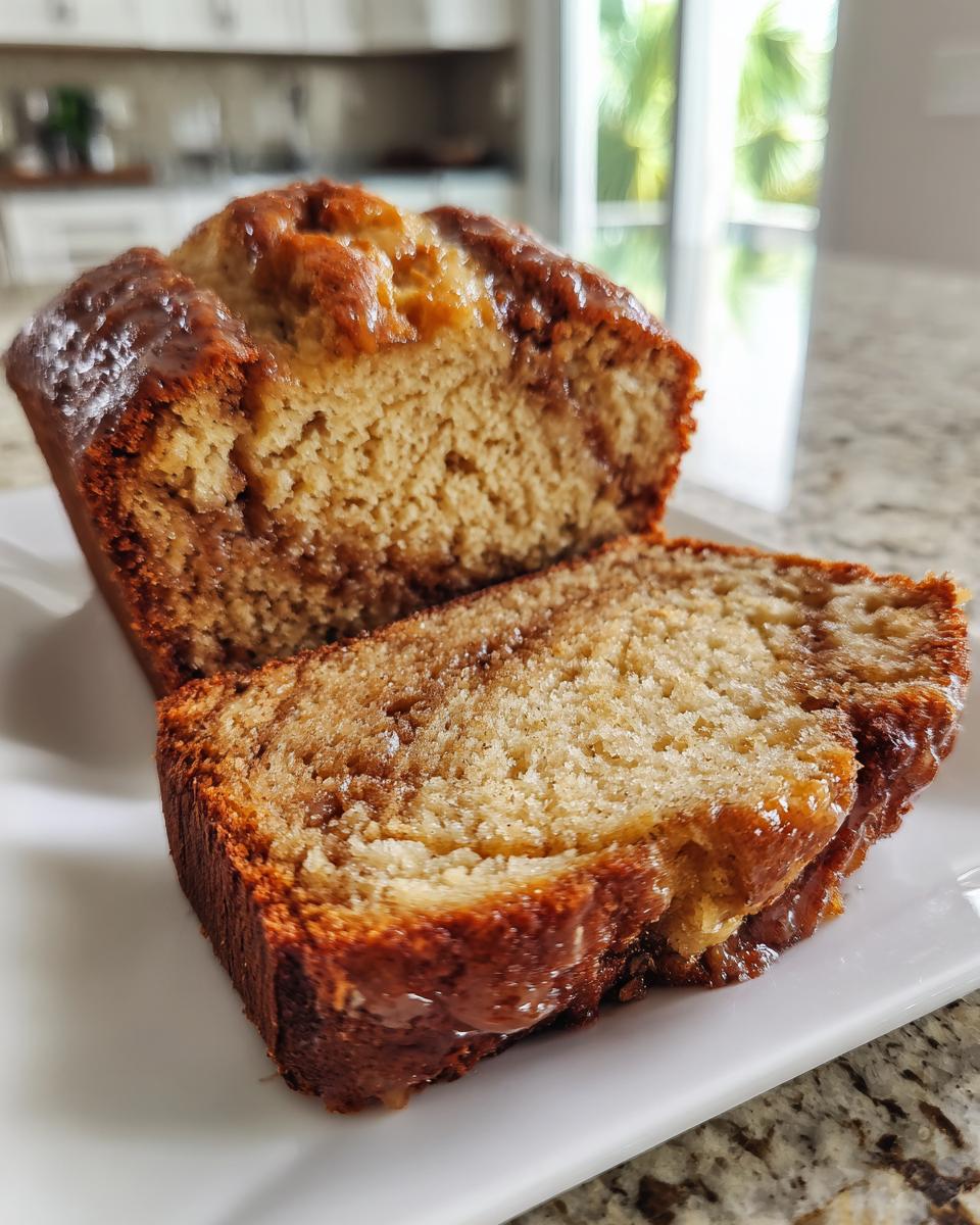 Cinnamon Roll Banana Bread - detail 1