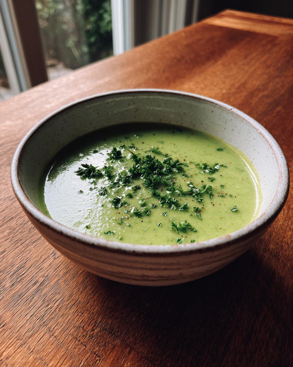 Cream of Spring Vegetable Soup - detail 2