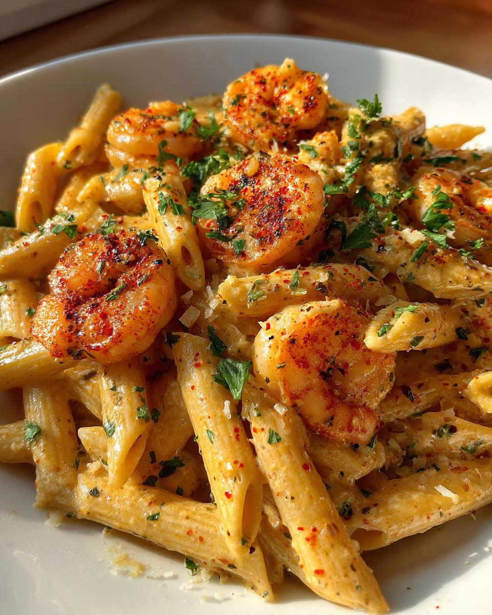 Creamy Cajun Shrimp Pasta - detail 1