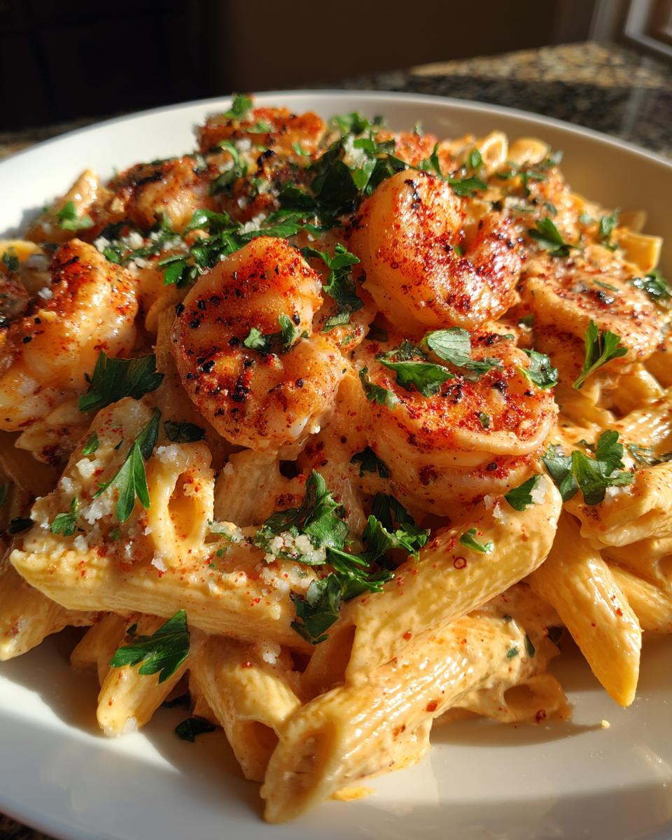 Creamy Cajun Shrimp Pasta - detail 2