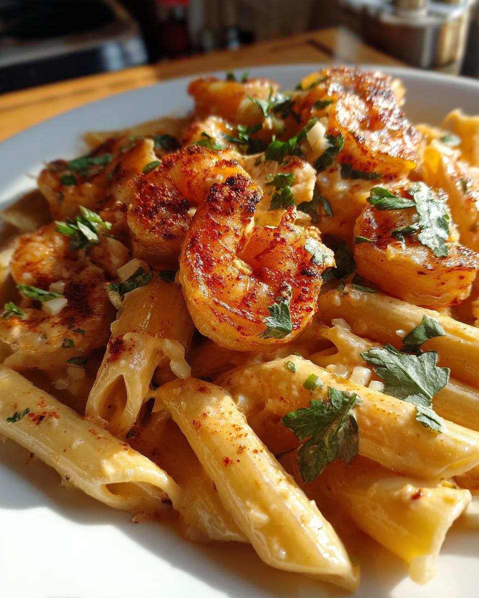 Creamy Cajun Shrimp Pasta - detail 3