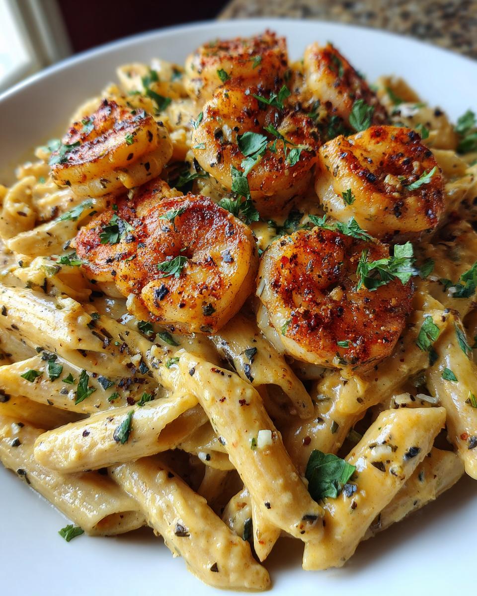 Creamy Cajun Shrimp Pasta - detail 4