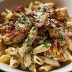 Creamy Chicken Bacon Ranch Pasta