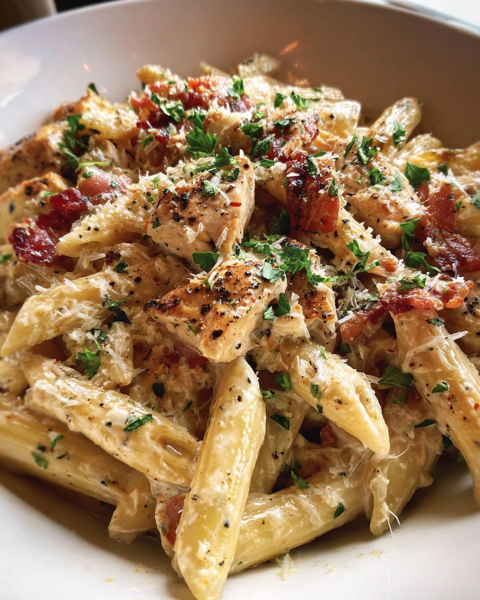 Creamy Chicken Bacon Ranch Pasta - detail 2