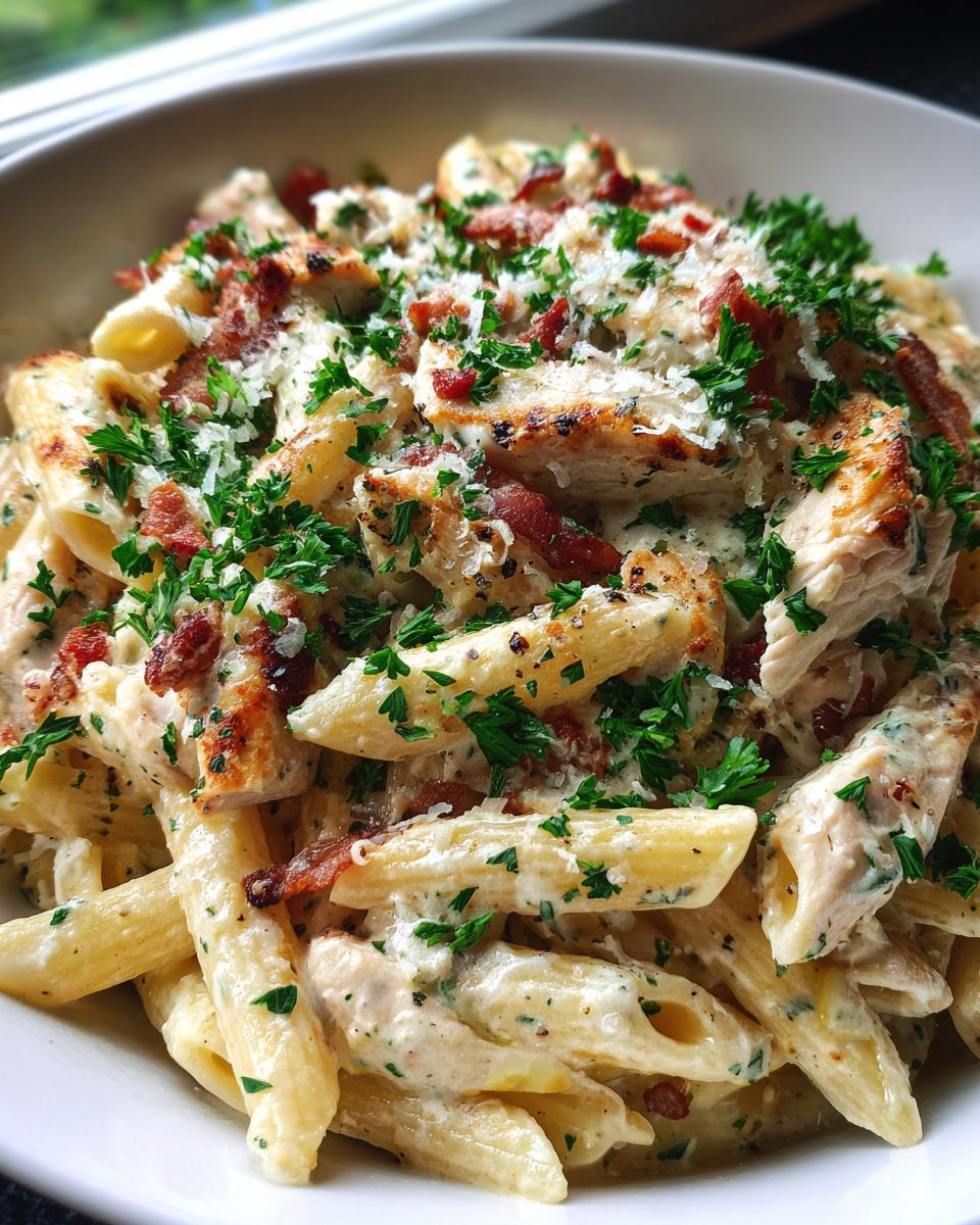 Creamy Chicken Bacon Ranch Pasta - detail 3
