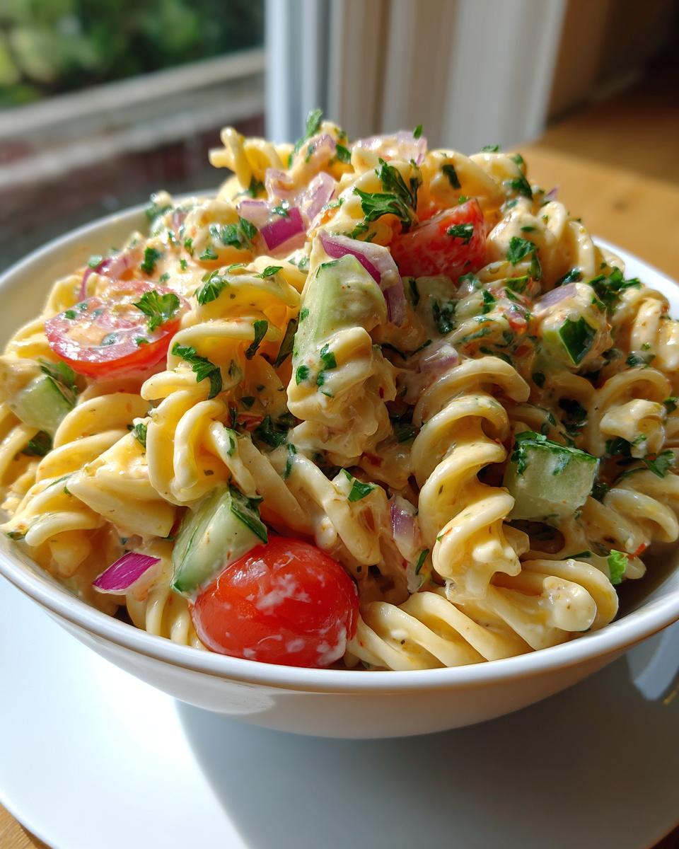 Creamy Pasta Salad - Perfect Summer Side Dish - detail 1