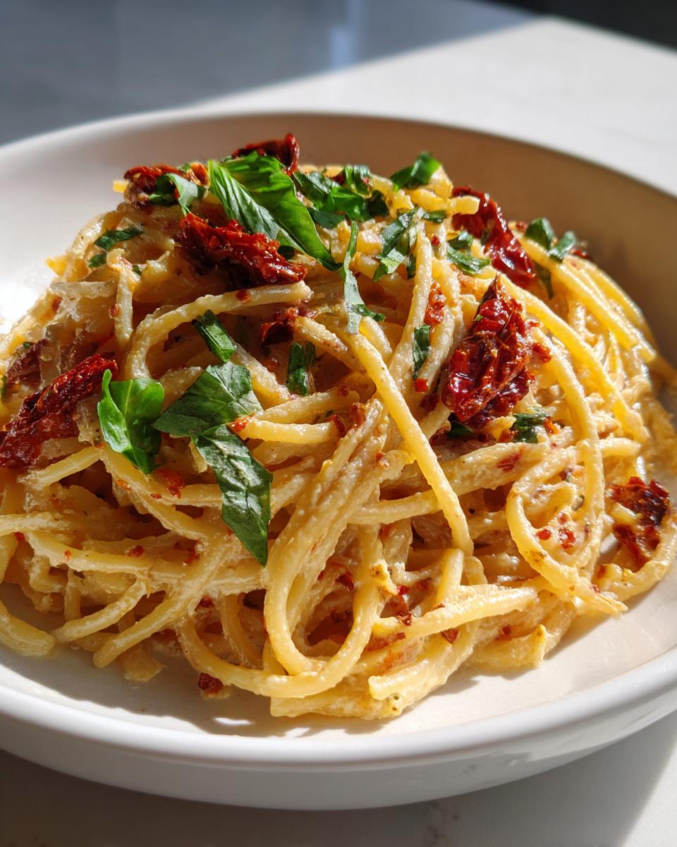 Creamy Sun-Dried Tomato Vegan Pasta - detail 1