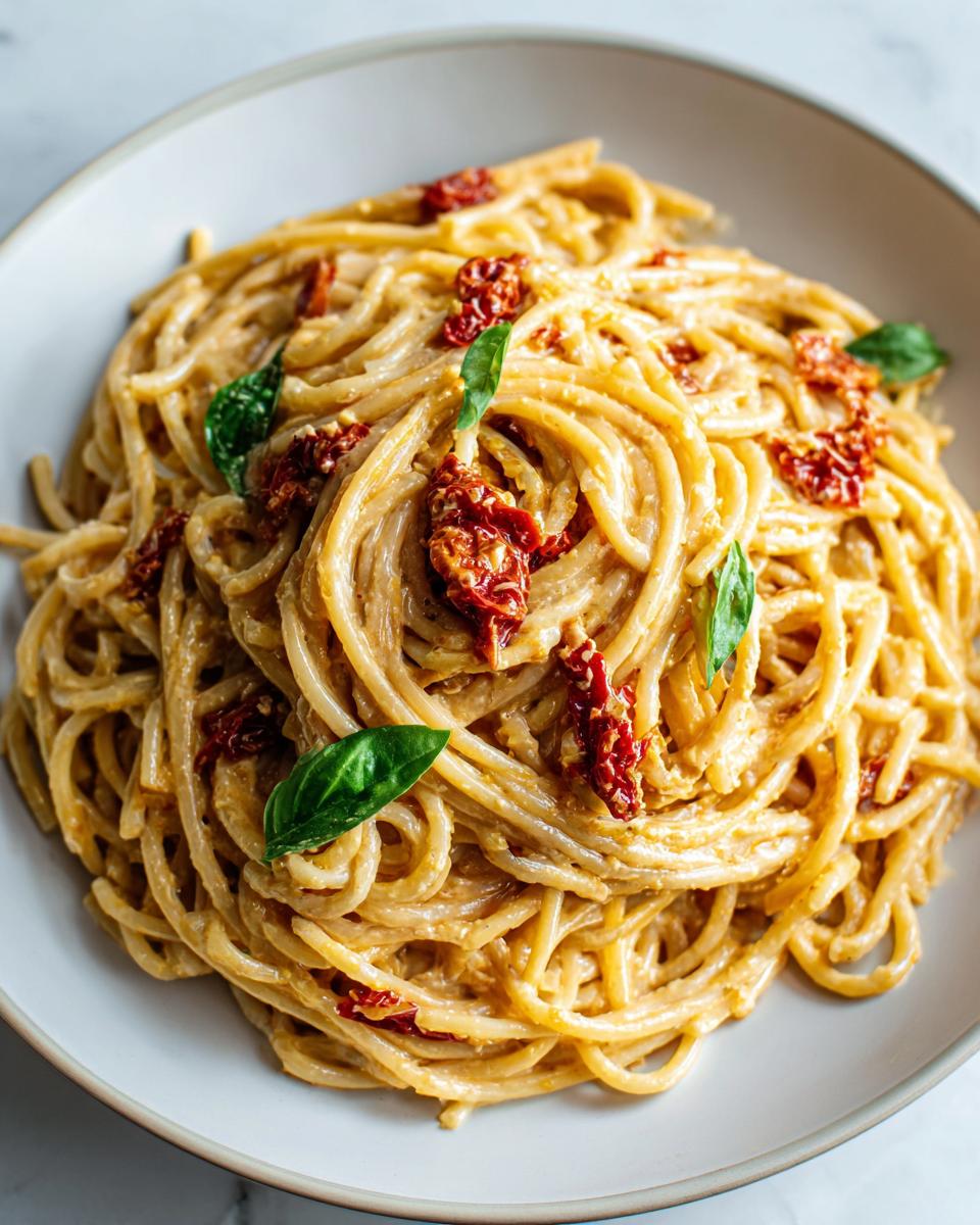Creamy Sun-Dried Tomato Vegan Pasta - detail 3