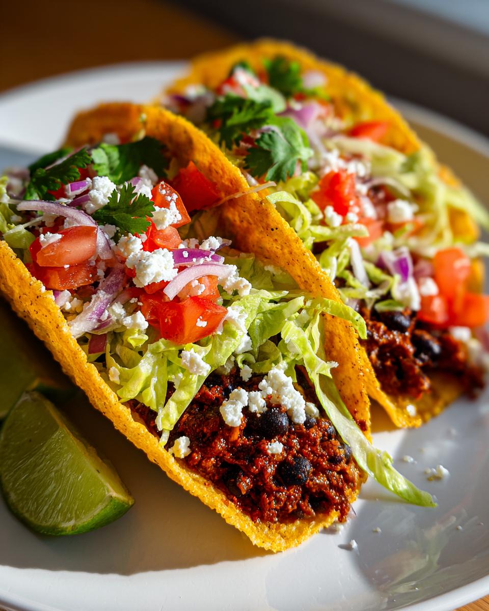 Crispy Black Bean Tacos (Vegetarian, Easily Vegan) - detail 2