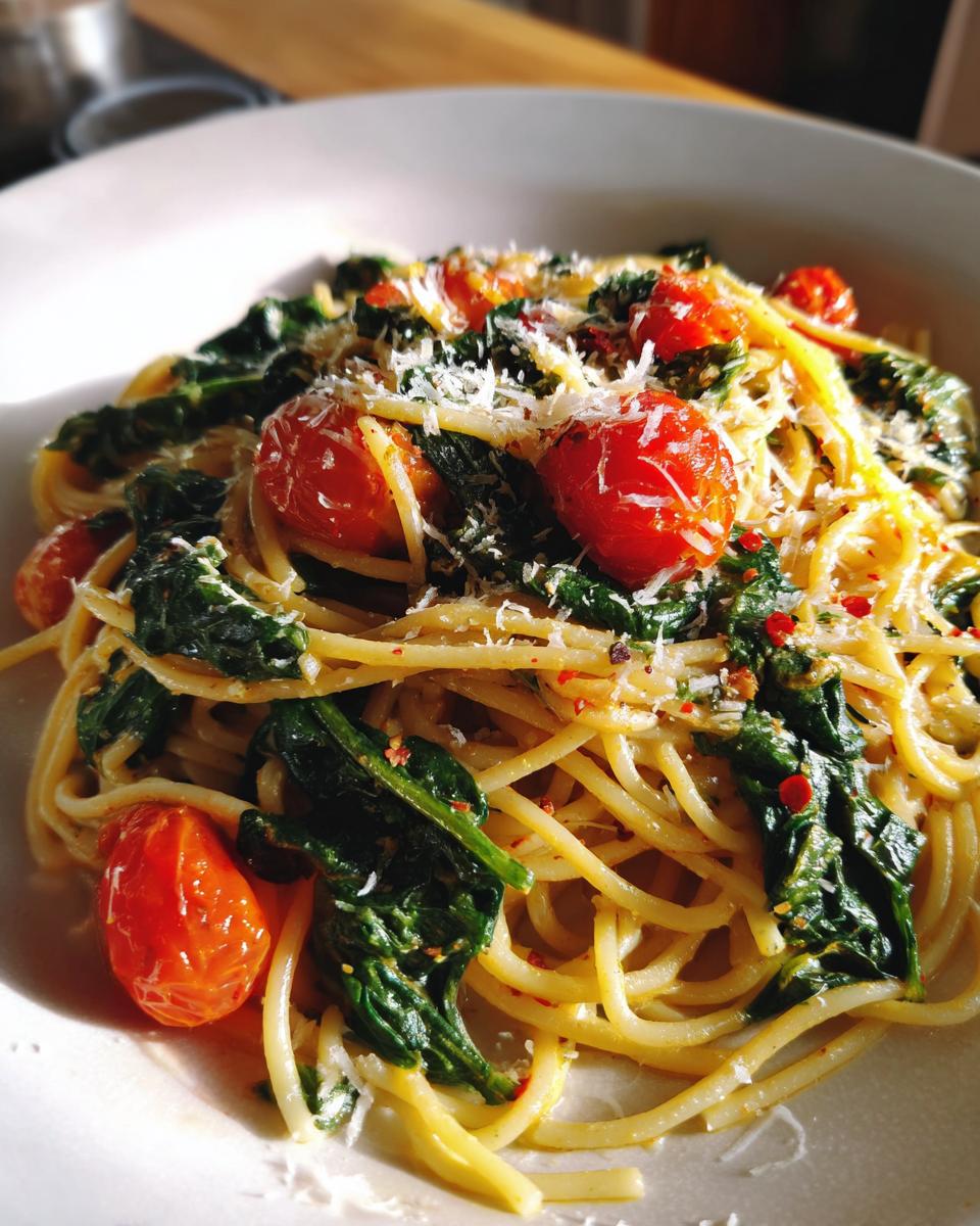 Delicious Spinach Tomato Pasta - detail 3
