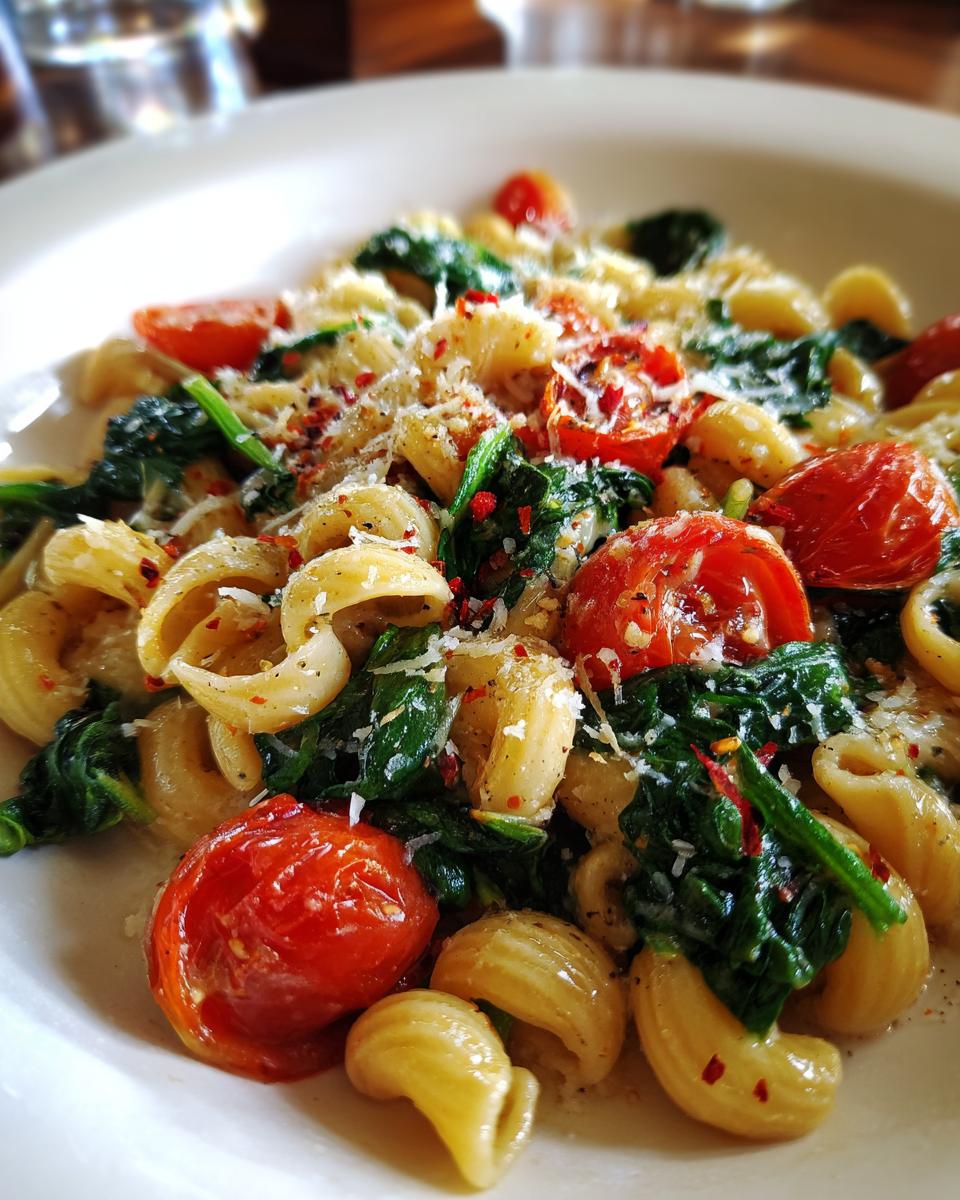 Delicious Spinach Tomato Pasta - detail 4