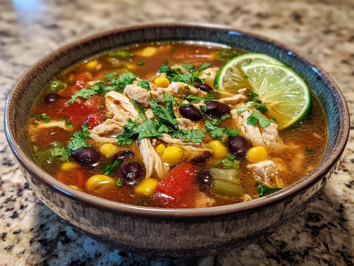 30-Minute Detox Southwest Chicken Soup Recipe That Tastes Amazing