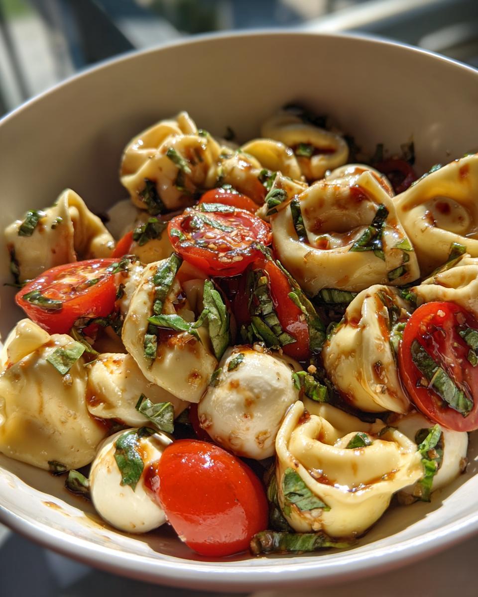 Easy & Delicious Caprese Tortellini Pasta Salad - detail 1