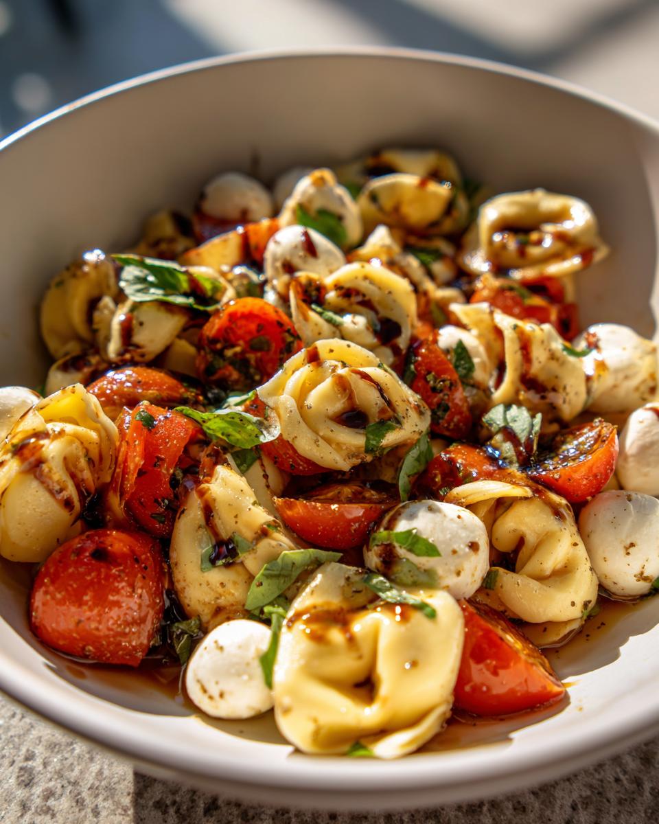 Easy & Delicious Caprese Tortellini Pasta Salad - detail 2