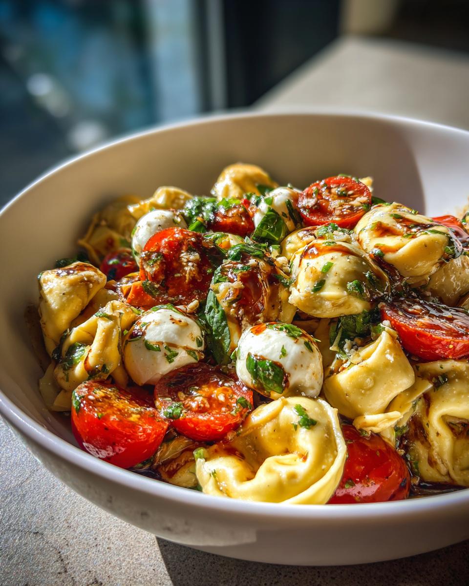 Easy & Delicious Caprese Tortellini Pasta Salad - detail 3