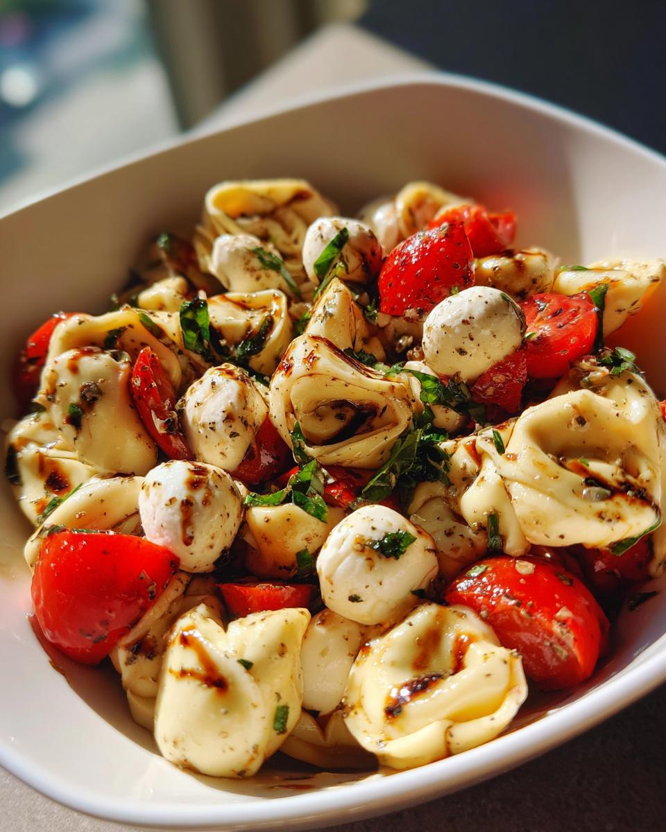Easy & Delicious Caprese Tortellini Pasta Salad - detail 4