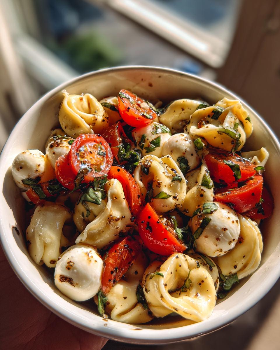 Easy & Delicious Caprese Tortellini Pasta Salad - detail 5