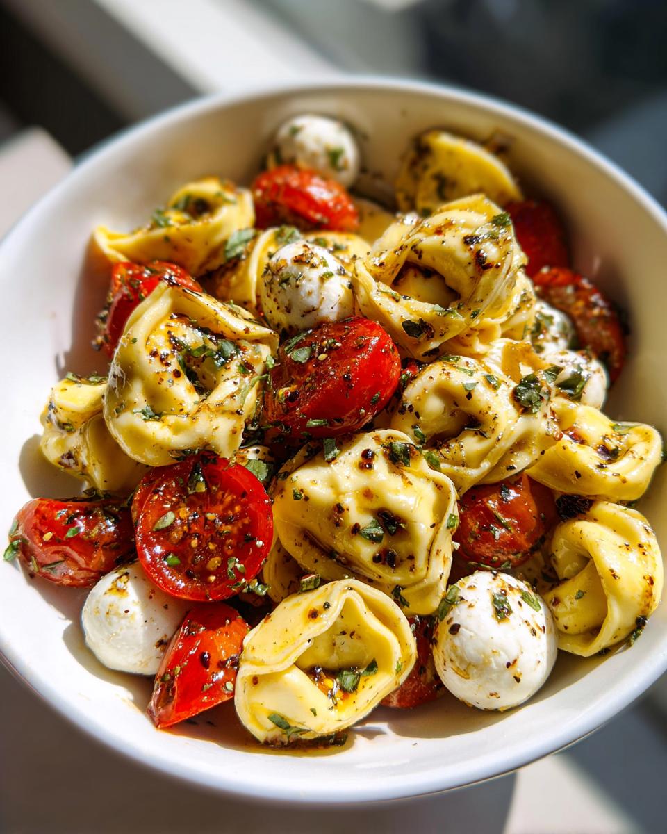 Easy & Delicious Caprese Tortellini Pasta Salad - detail 6