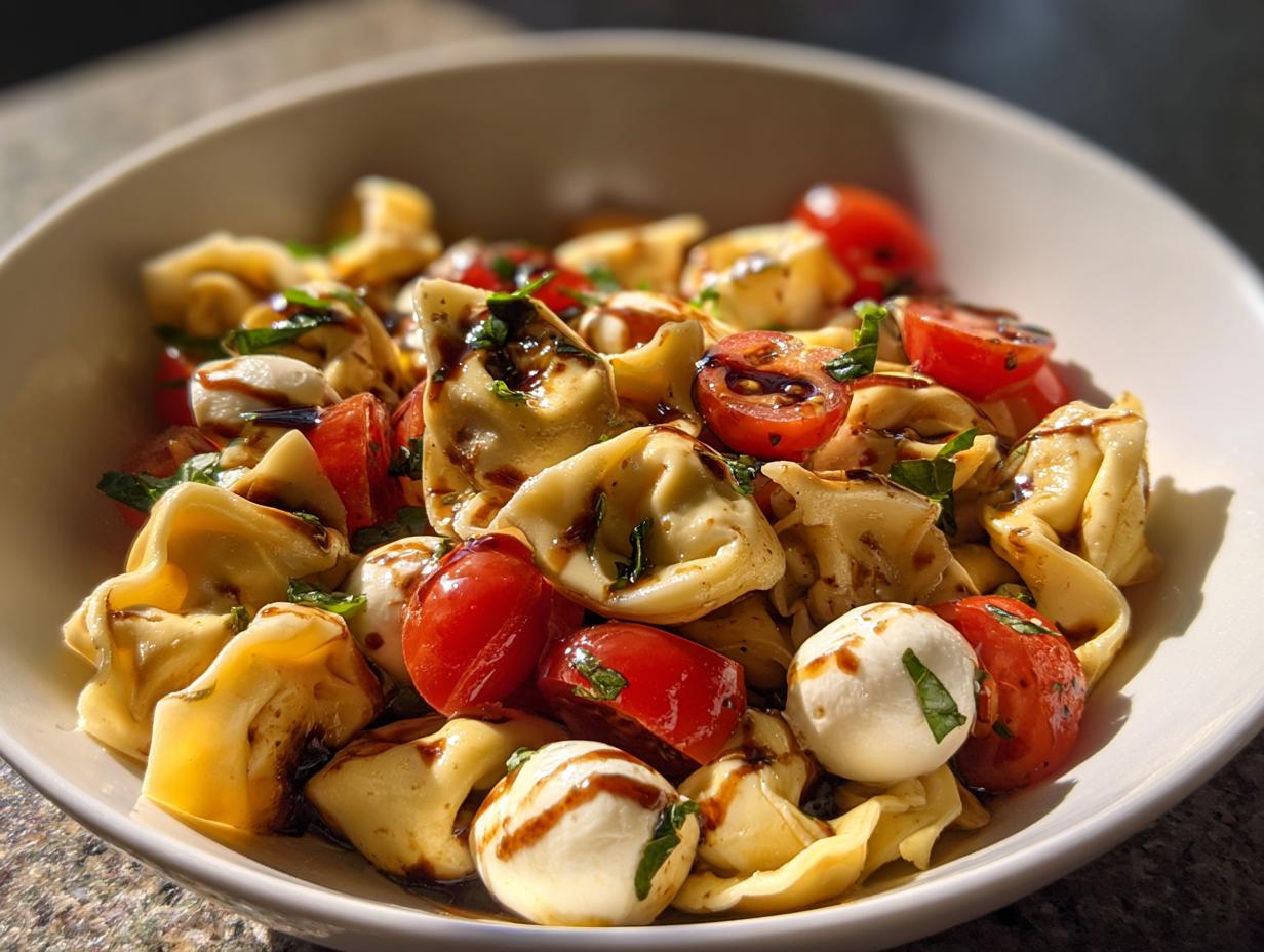 20-Minute Caprese Tortellini Salad: Irresistibly Easy & Delicious