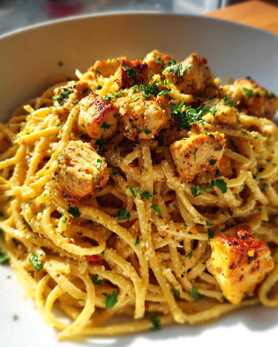 Easy Garlic Parmesan Chicken Pasta Recipe for a Healthy Dinner - detail 1