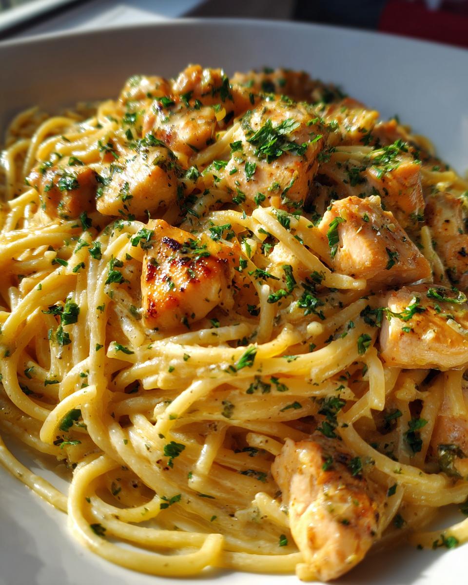 Easy Garlic Parmesan Chicken Pasta Recipe for a Healthy Dinner - detail 3