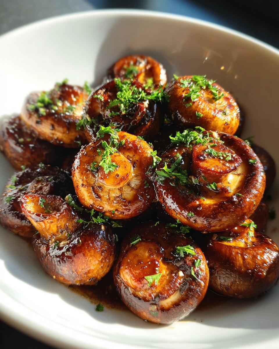 Easy Oven-Roasted Mushrooms with Soy Sauce & Honey - detail 1
