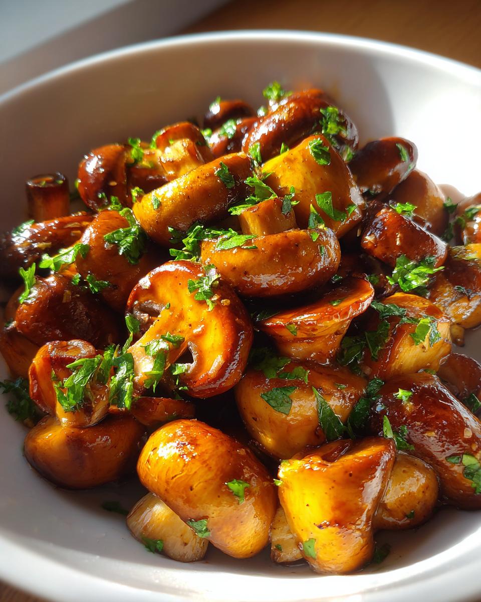 Easy Oven-Roasted Mushrooms with Soy Sauce & Honey - detail 3
