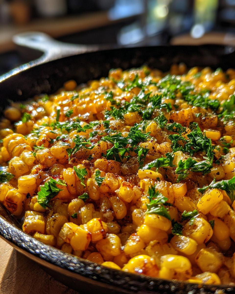 Easy Skillet Corn with Honey Butter - detail 1