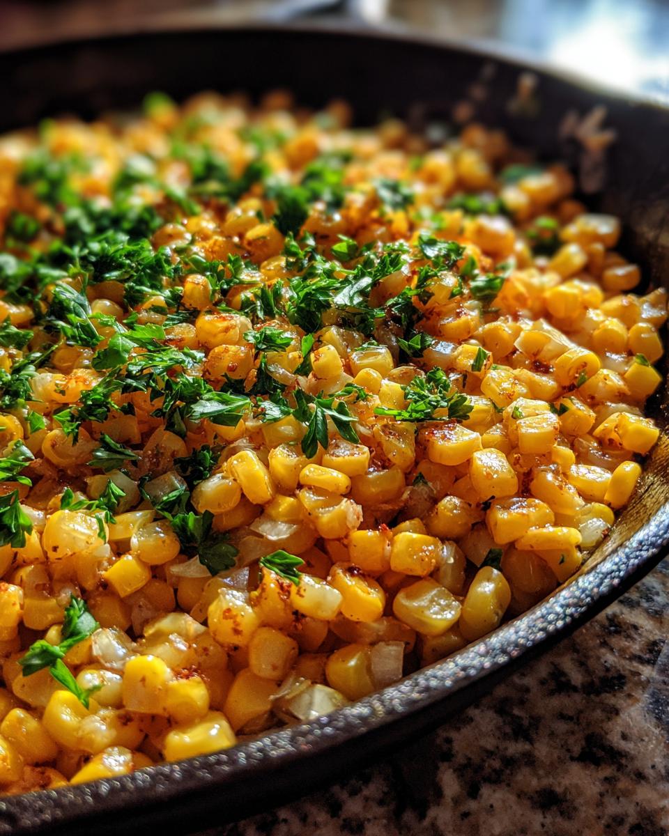 Easy Skillet Corn with Honey Butter - detail 3