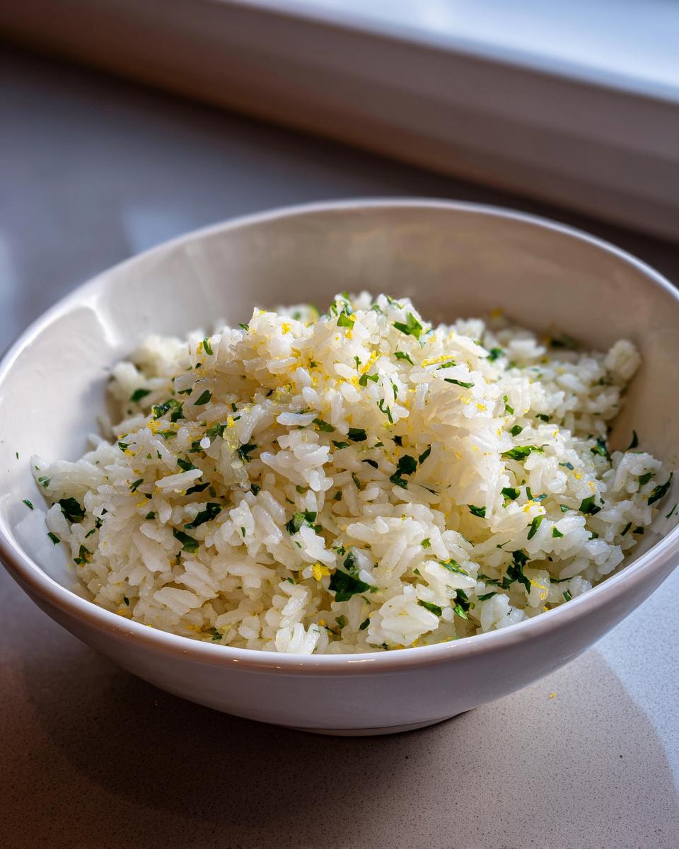 Flavorful Greek Lemon Rice - detail 5
