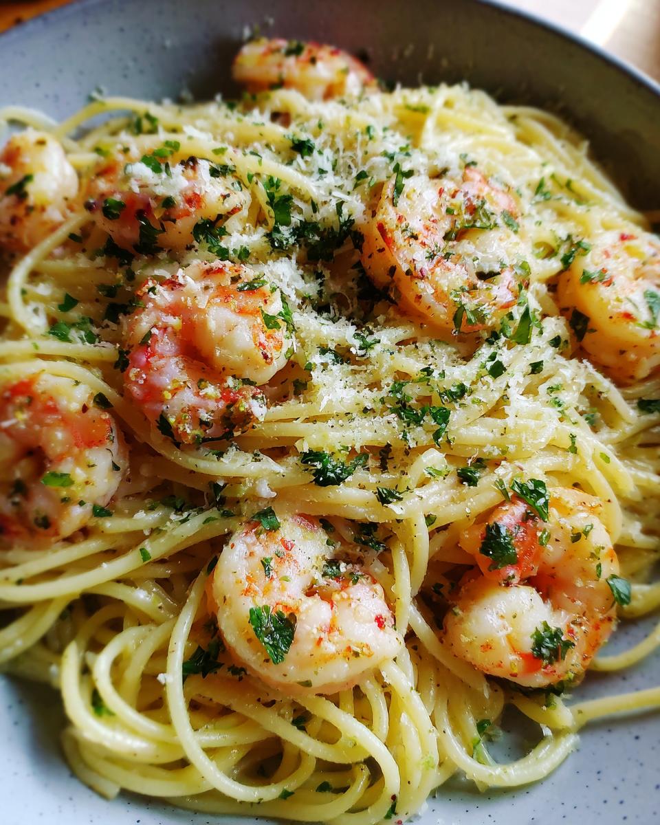 Garlic Butter Shrimp Pasta - detail 4