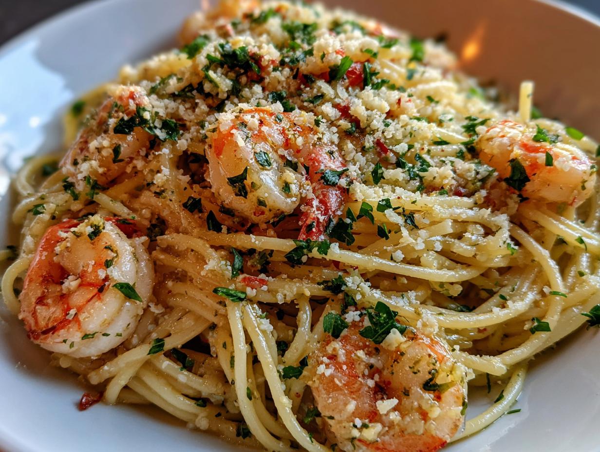 25-Minute Garlic Butter Shrimp Pasta Recipe – Absolute Perfection
