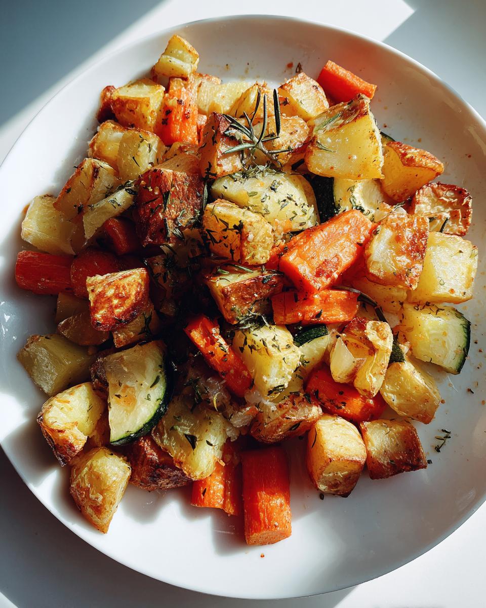 Garlic Herb Roasted Potatoes, Carrots, and Zucchini - detail 1