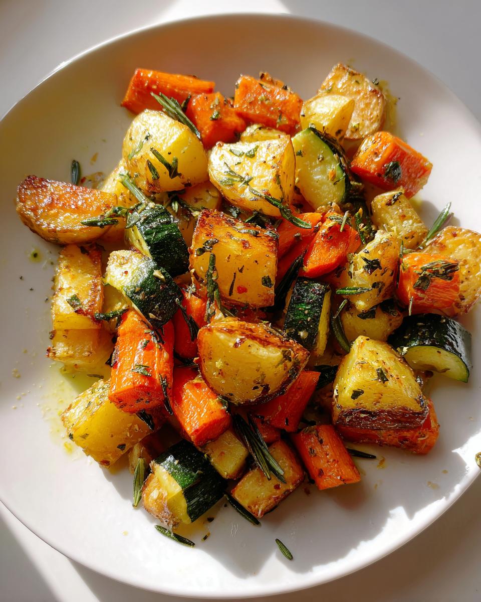 Garlic Herb Roasted Potatoes, Carrots, and Zucchini - detail 3