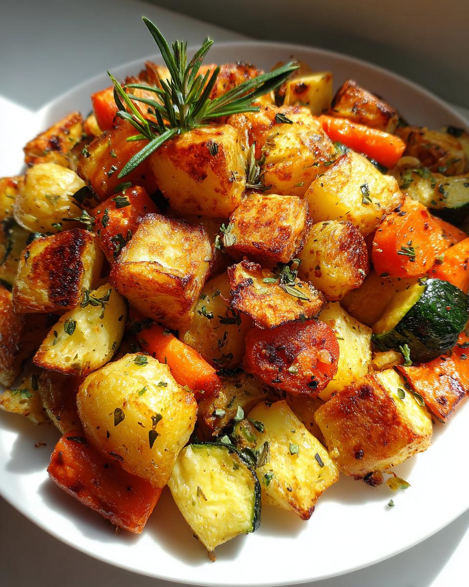 Garlic Herb Roasted Potatoes, Carrots, and Zucchini - detail 4