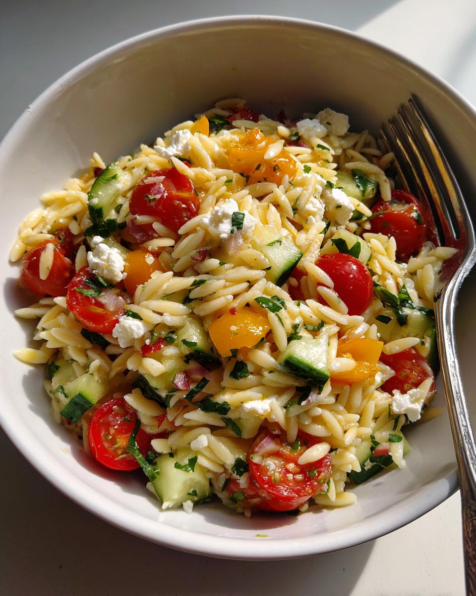 Greek Orzo Pasta Salad - detail 2