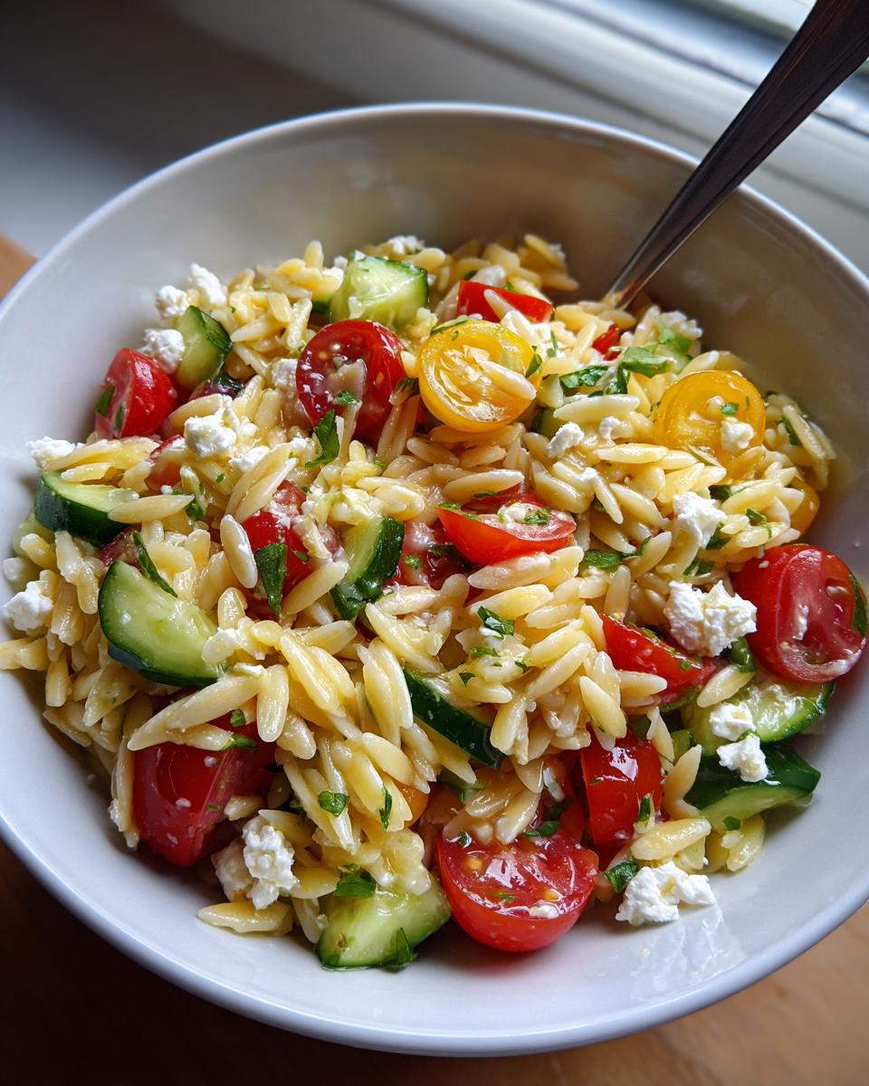 Greek Orzo Pasta Salad - detail 3